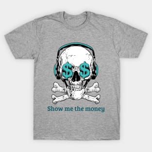 Sugar Skull dollar sign funny tshirt T-Shirt